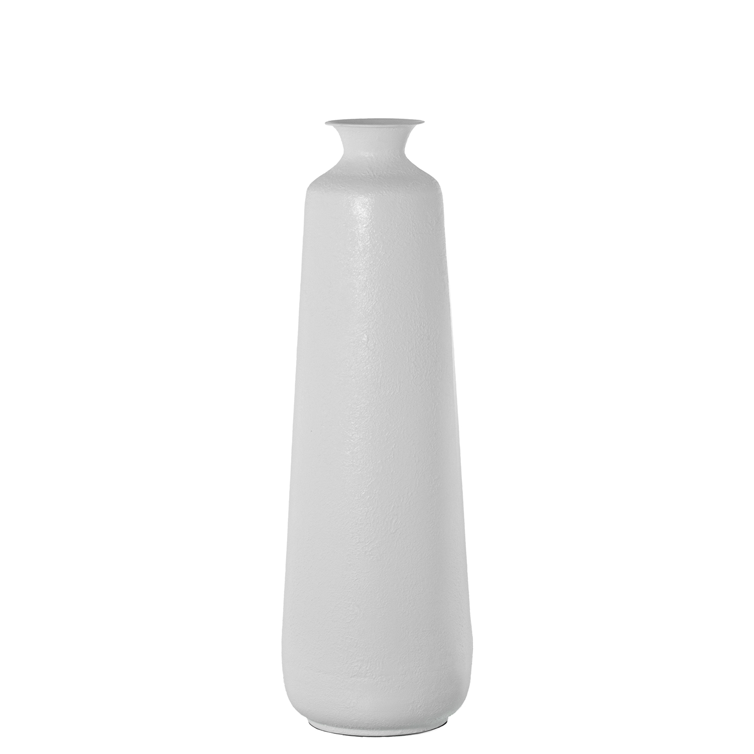 JARRÓN METAL HIERRO BLANCO
