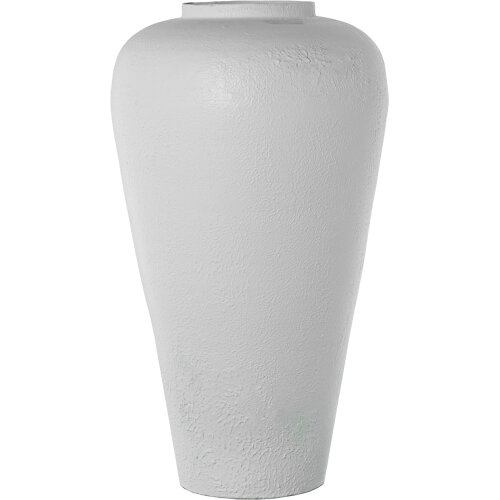JARRÓN METAL HIERRO BLANCO