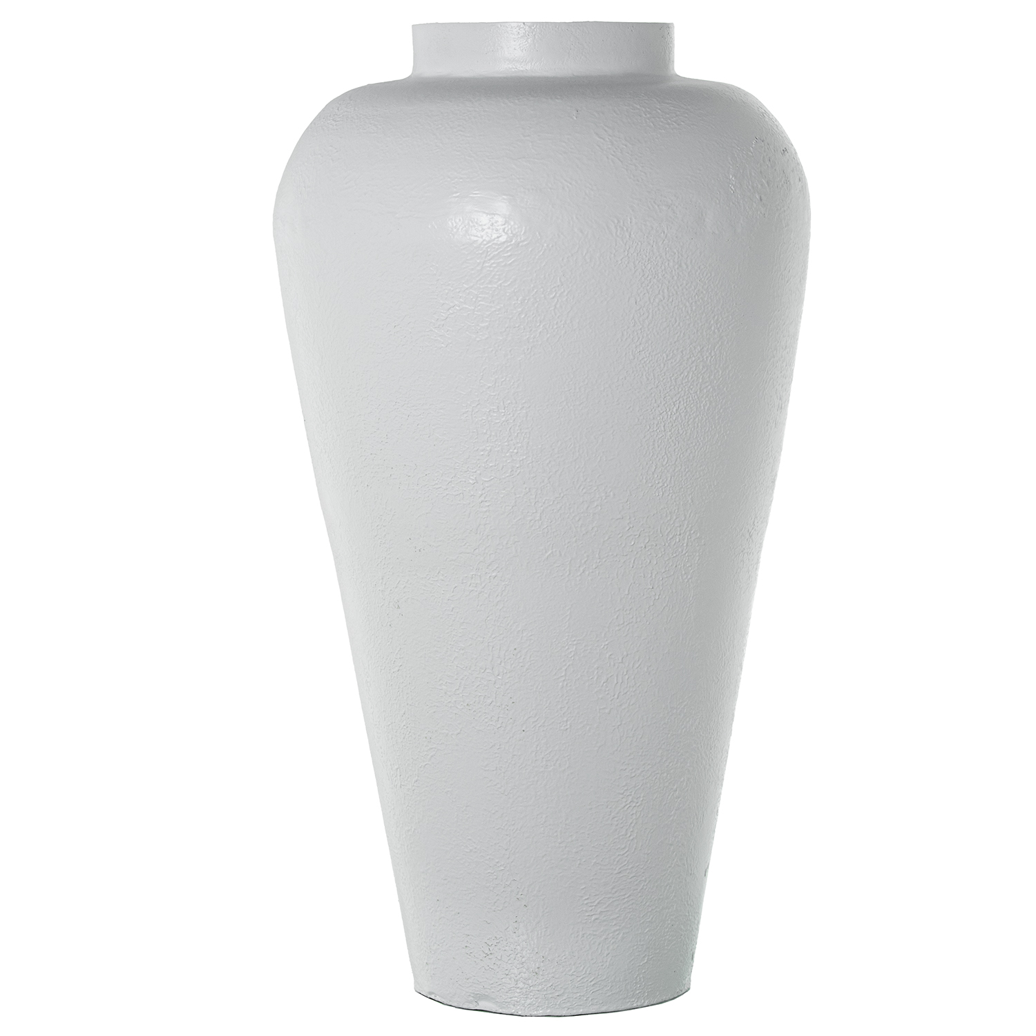 JARRÓN METAL HIERRO BLANCO