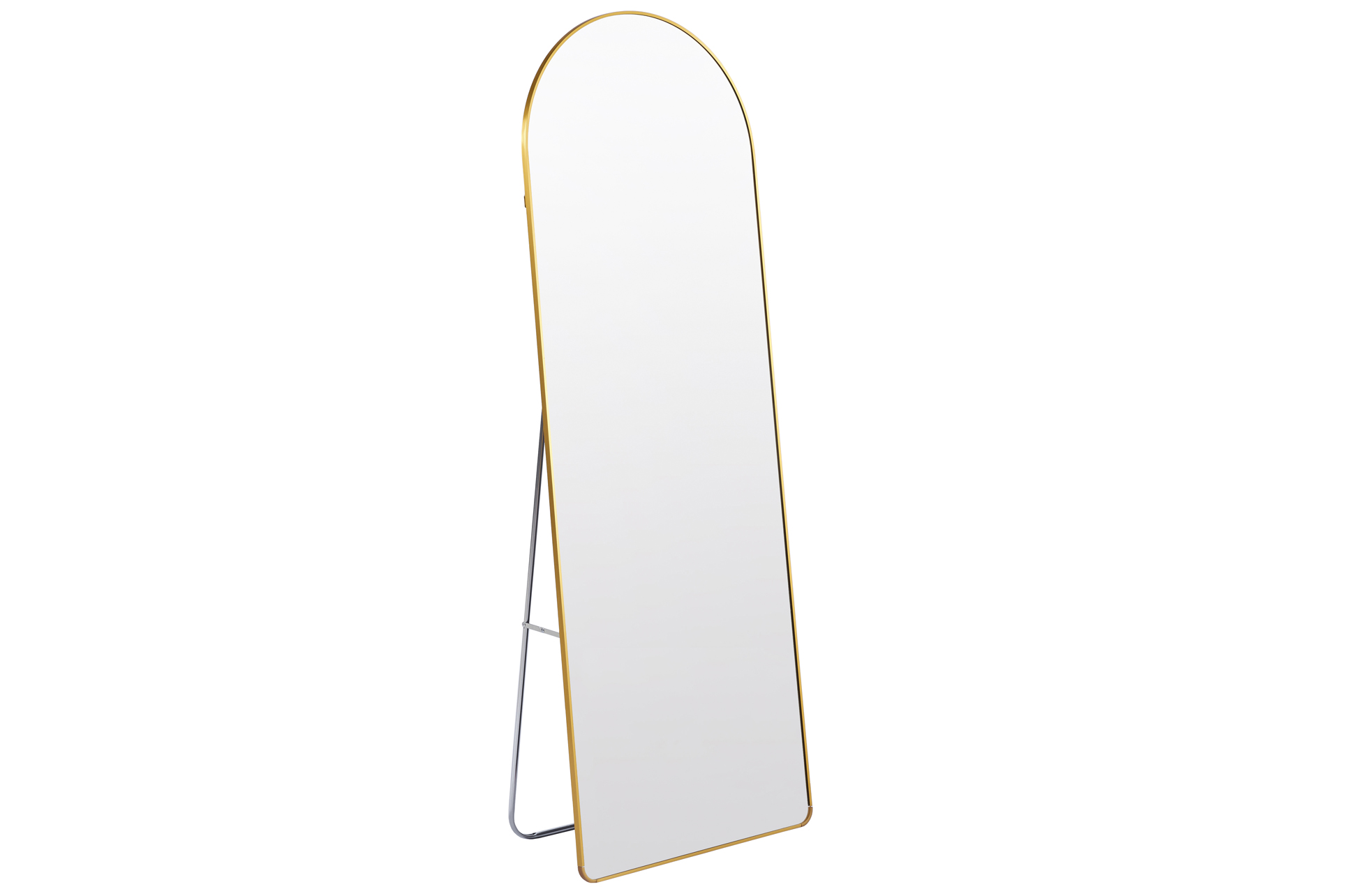 ESPEJO PIE / COLGAR DORADO CON ARCO SUPERIOR GOLDEN 60 X 162 CM - Imagen 2
