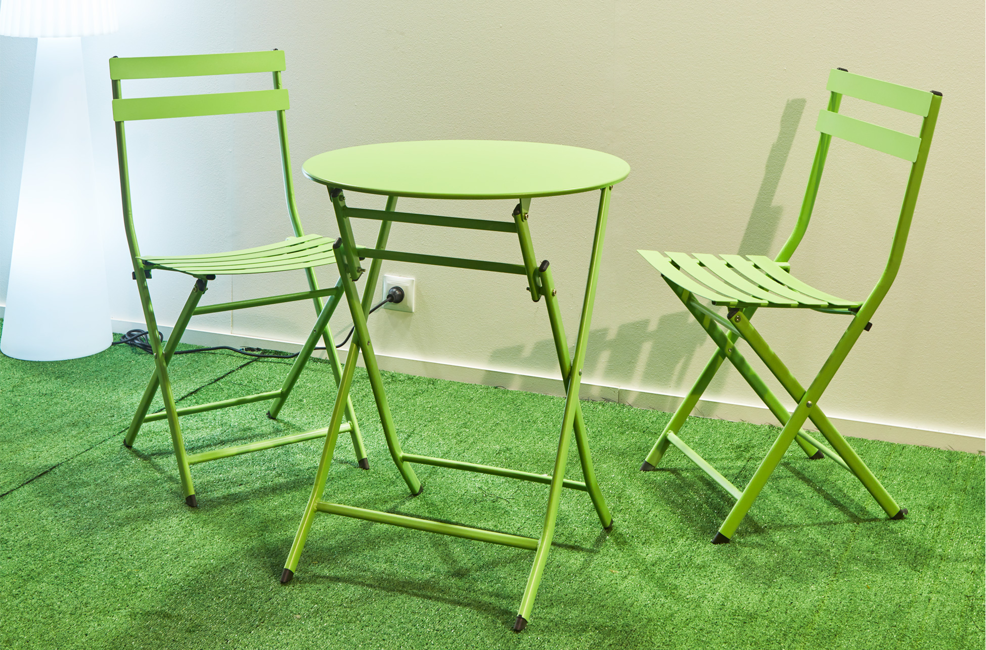 SET CAFE TERRAZA COLOR PISTACHO.