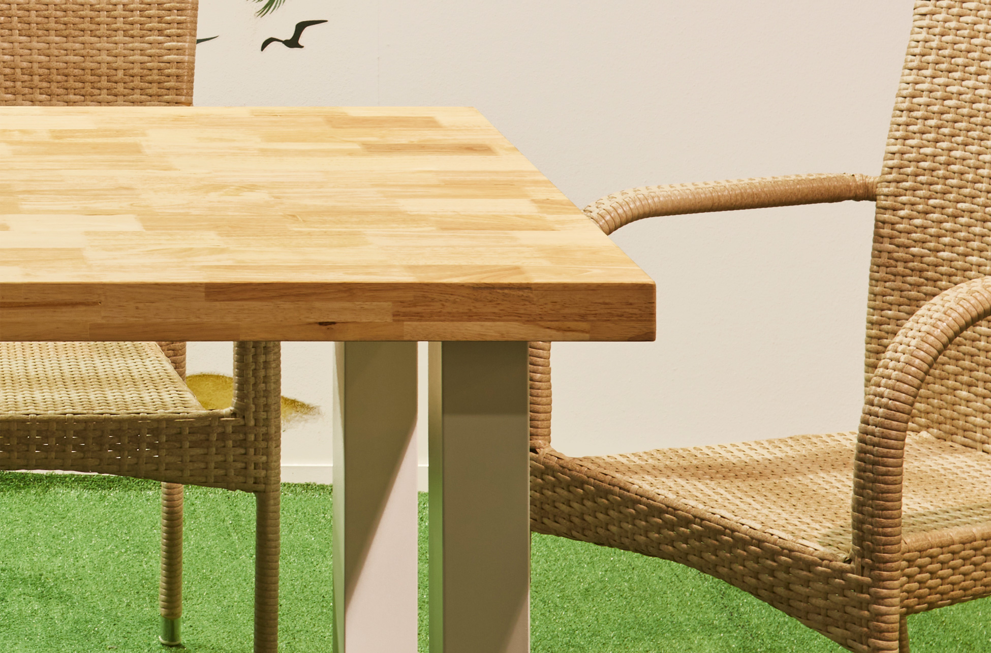MESA FIJA EXTERIOR / TERRAZA LOFT OUTDOOR 160 x 90 CM NORDISH / BLANCO. - Imagen 3