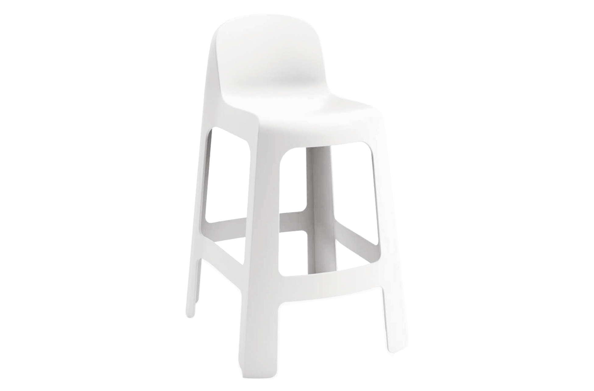 TABURETE ALTO PARA EXTERIOR BARK BLANCO - Imagen 2