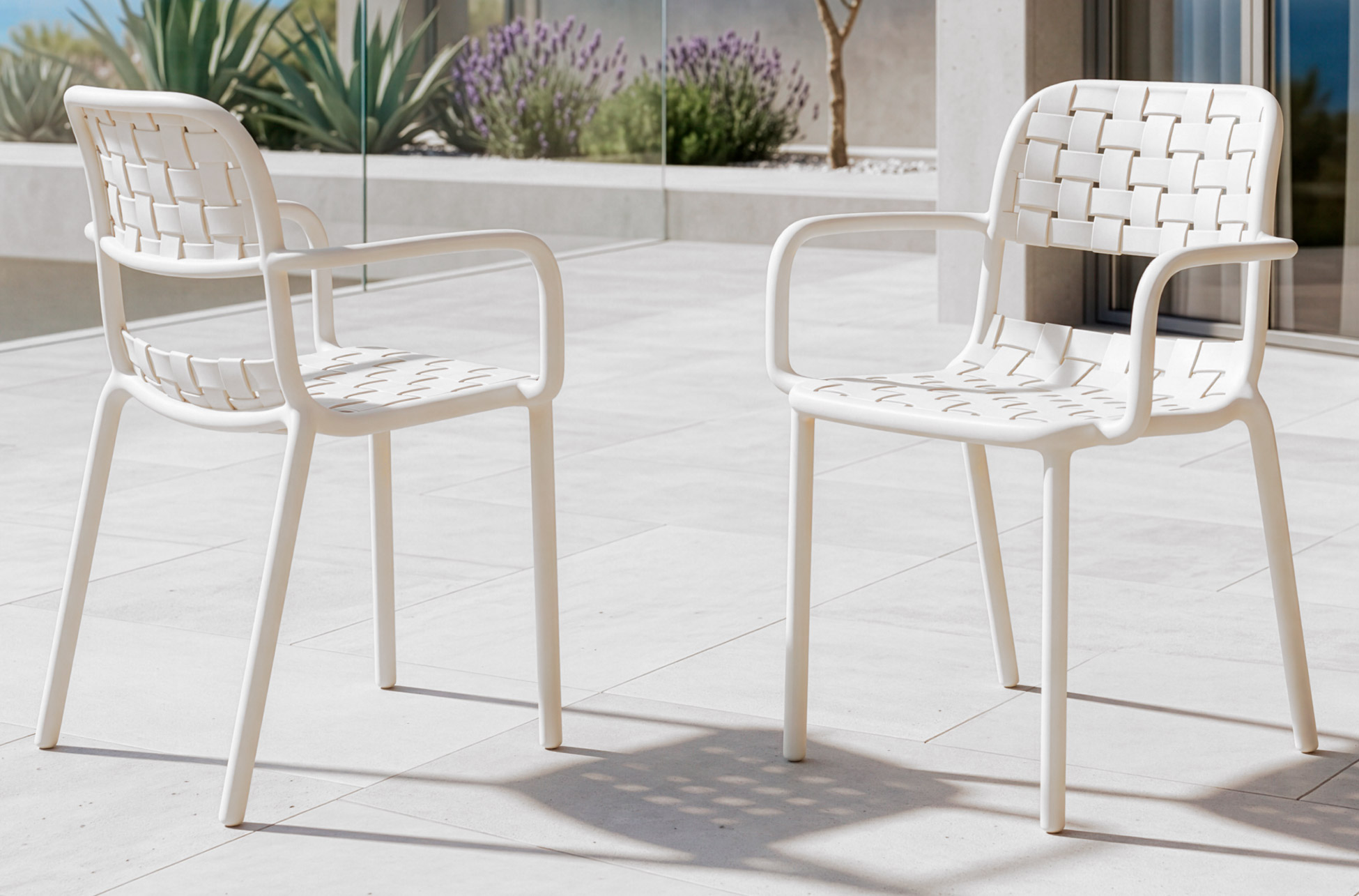 SILLON DE EXTERIOR BORA BLANCO CREMA