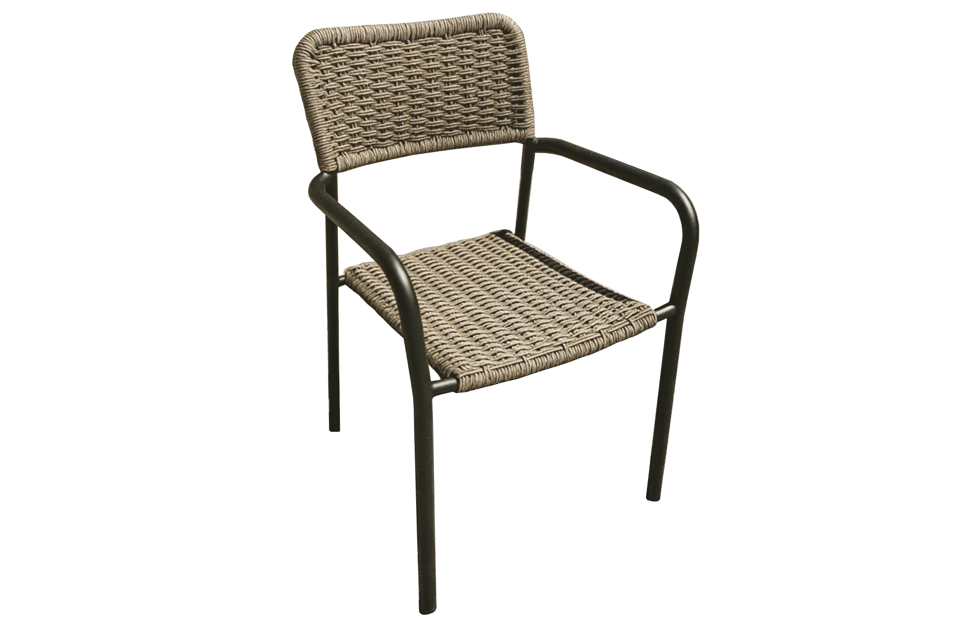 SILLA DE EXTERIOR SAVA MIMBRE / NEGRO - Imagen 2