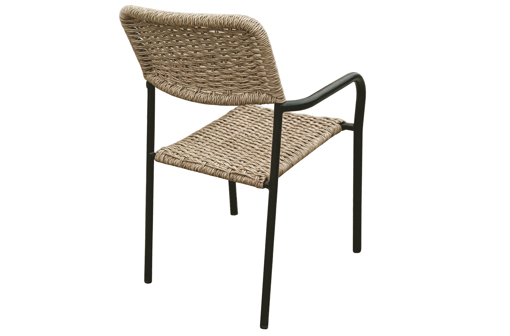 SILLA DE EXTERIOR SAVA MIMBRE / NEGRO - Imagen 3