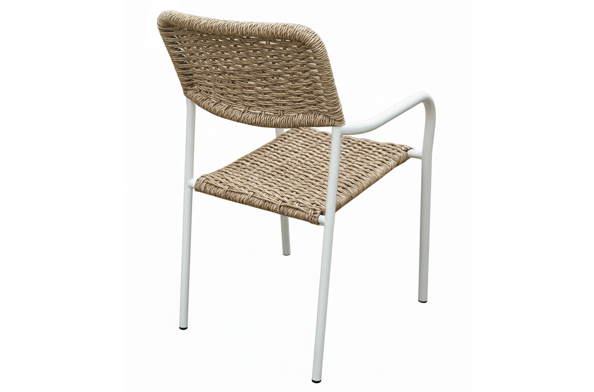 SILLA DE EXTERIOR SAVA MIMBRE / BLANCO - Imagen 3