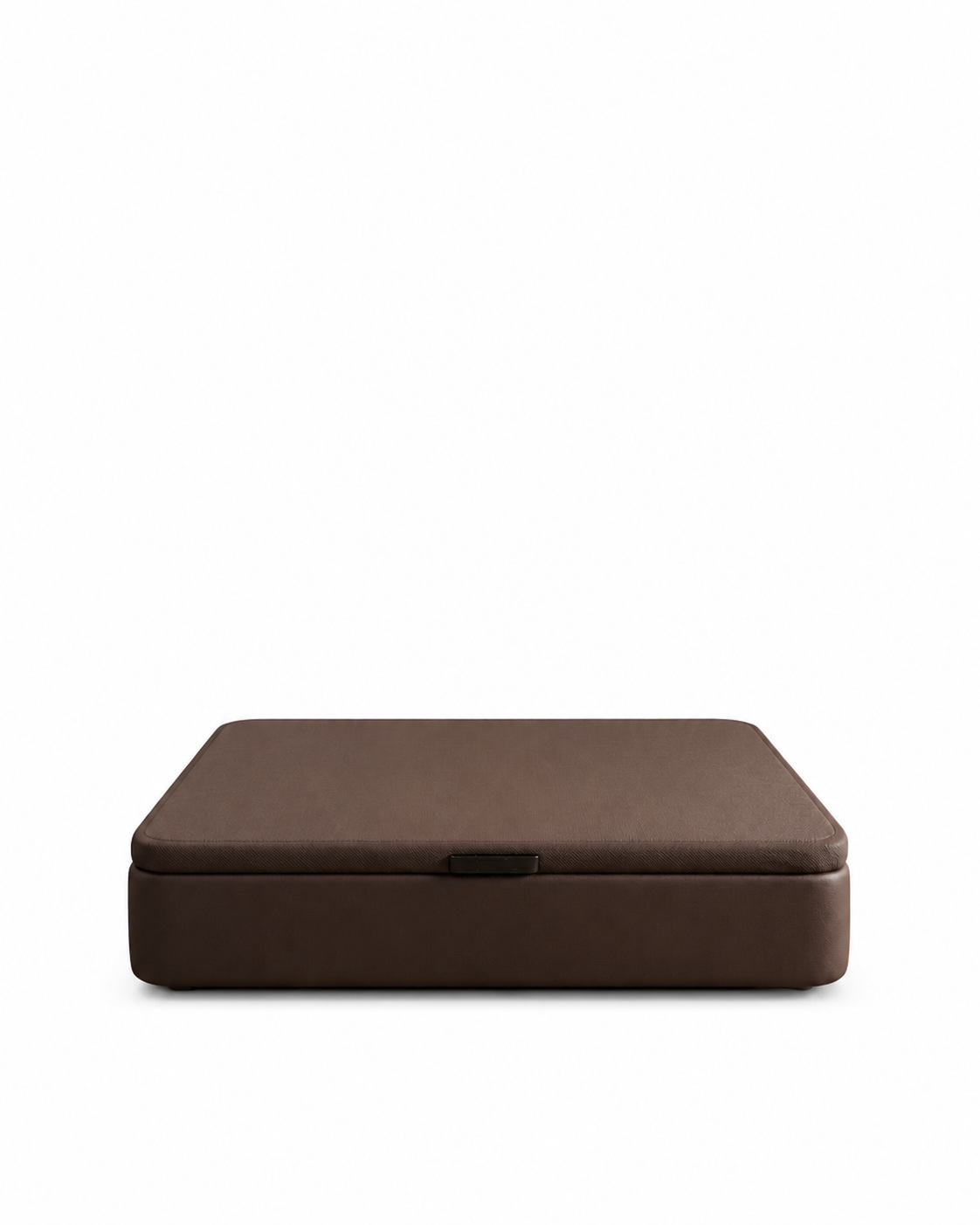 Canapé abatible Oslo en polipiel chocolate 150 x 190 cm