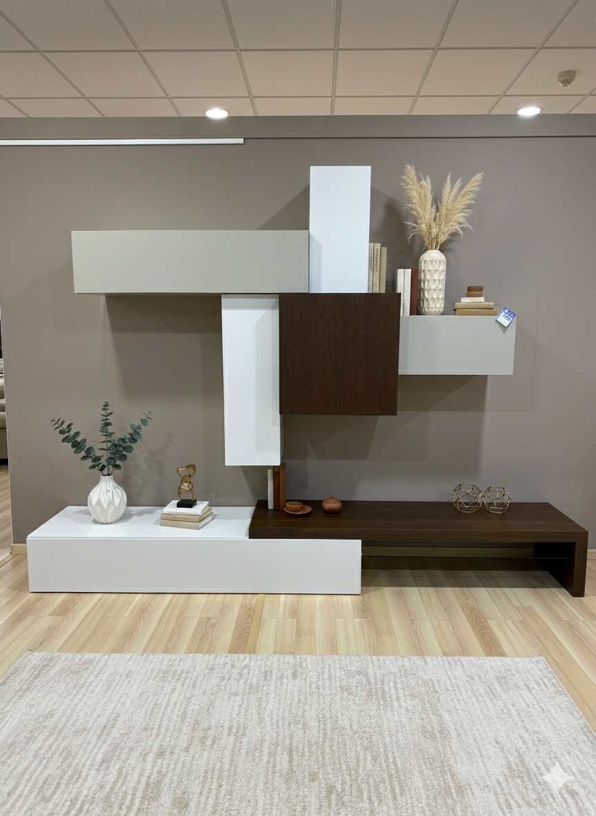 Composición salón tonos beige