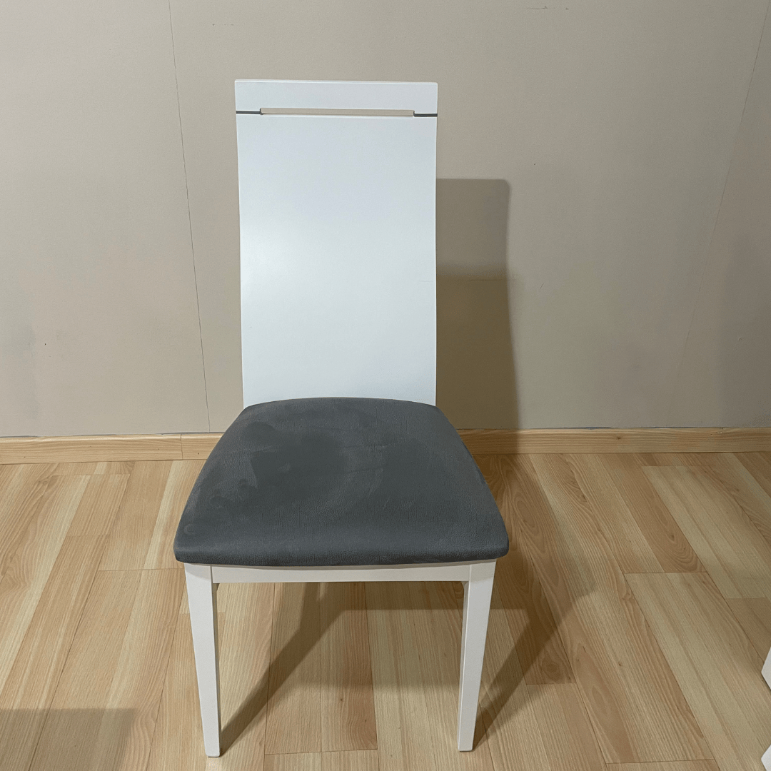 Pack de mesa de comedor extensible + 4 sillas blancas outlet - Imagen 2