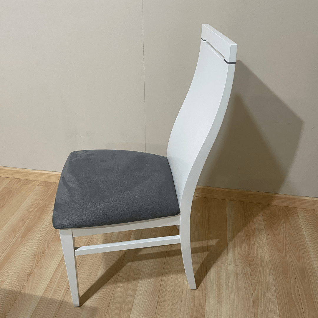Pack de mesa de comedor extensible + 4 sillas blancas outlet - Imagen 3