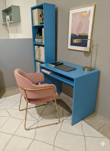Mesa de estudio Azul