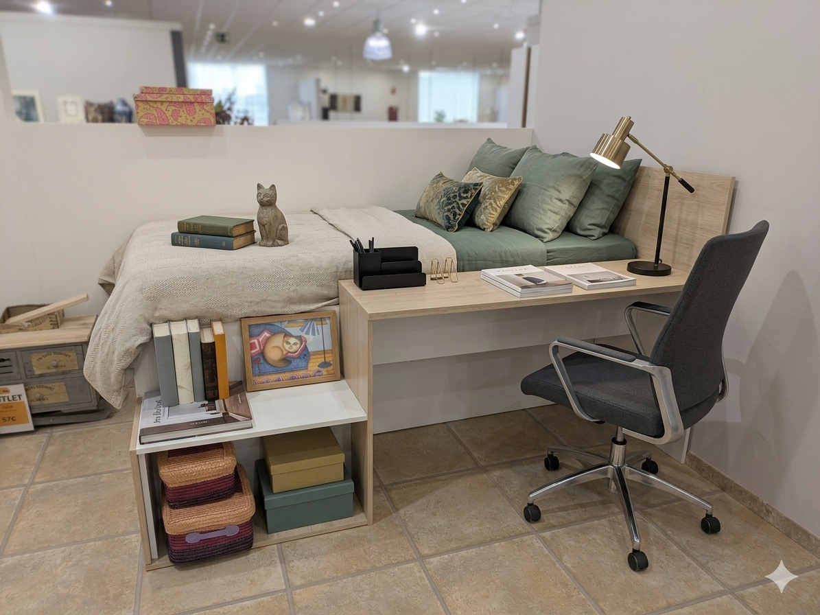 Cama con escritorio Rimobel Kit 03K42986