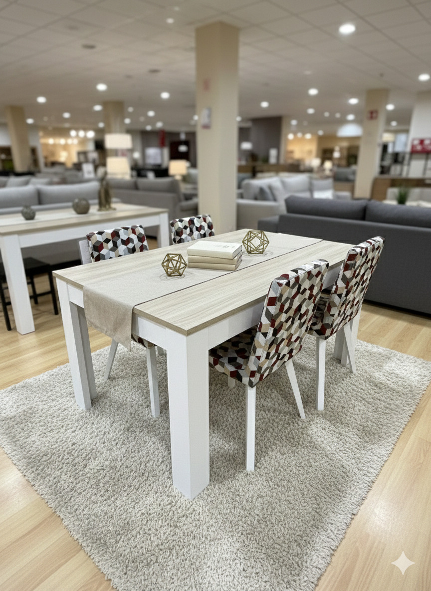 Mesa comedor extensible Eve
