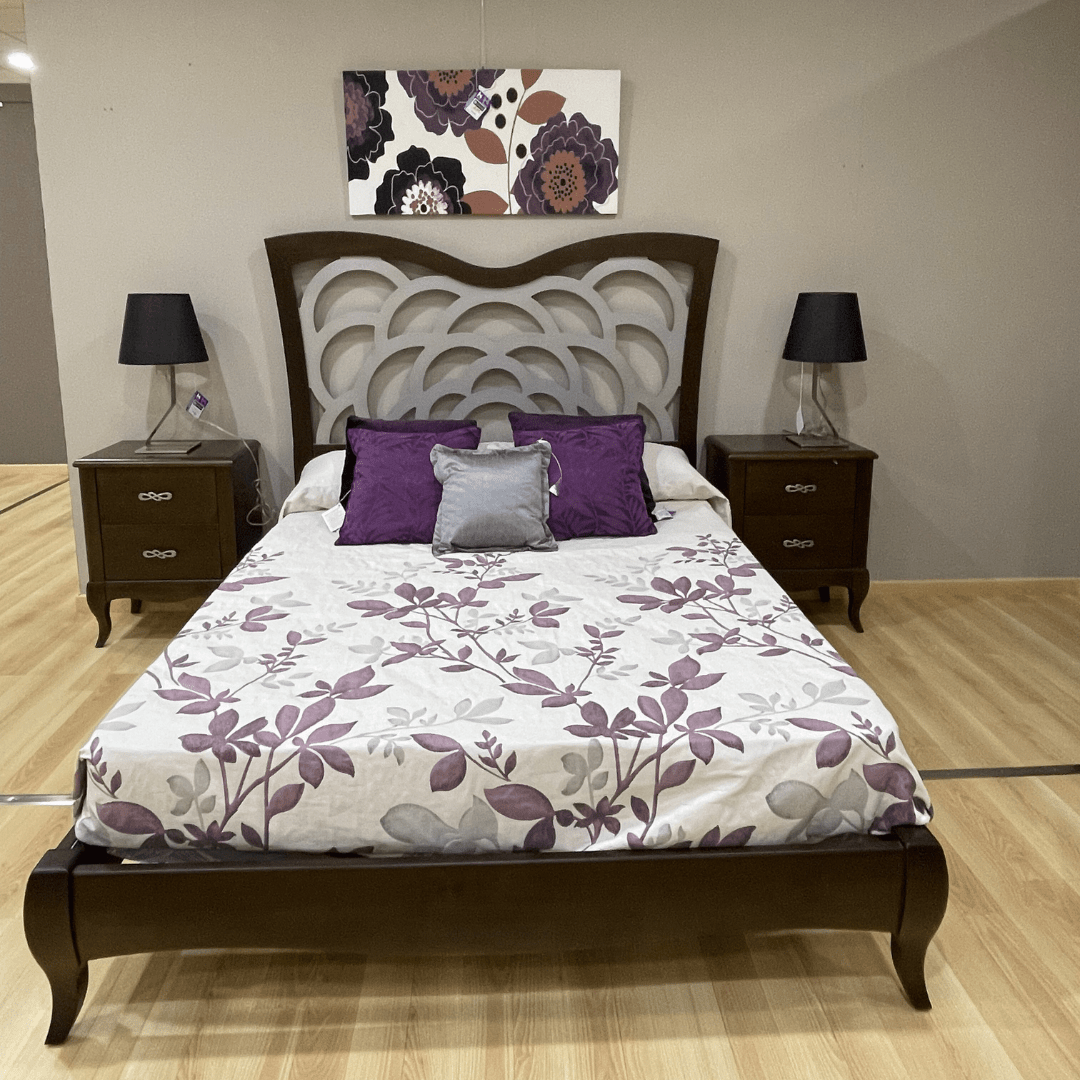 Dormitorio de matrimonio completo nogal oscuro outlet - Imagen 3