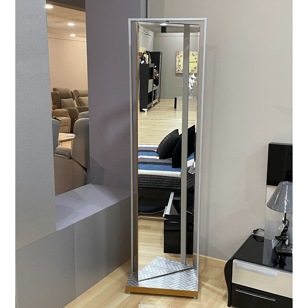 Espejo vestidor gris con pie outlet