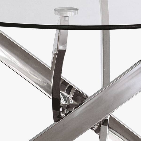 MESA COMEDOR MOD. DELIA PATA CROMO - Imagen 2