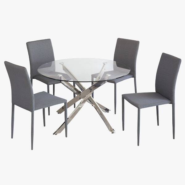 MESA COMEDOR MOD. DELIA PATA CROMO - Imagen 3