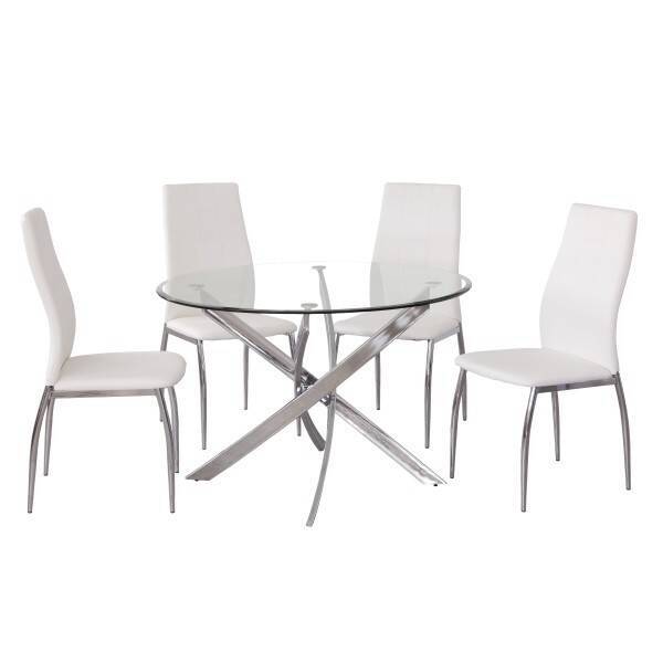 MESA COMEDOR MOD. DELIA PATA CROMO - Imagen 4