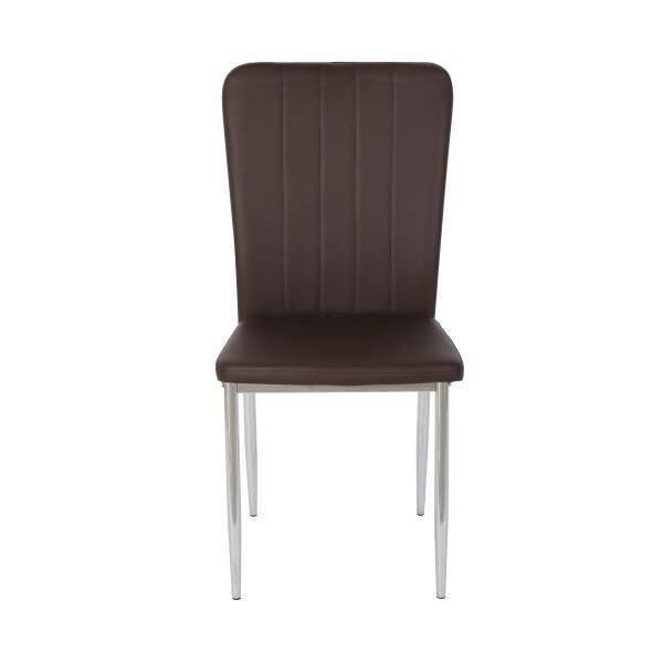 SILLA MOD. ALANA PU CHOCO/PATA CROMO SE SIRVE EN CAJAS DE 6 UDS - Imagen 2
