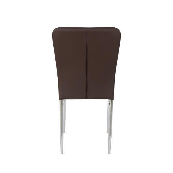 SILLA MOD. ALANA PU CHOCO/PATA CROMO SE SIRVE EN CAJAS DE 6 UDS - Imagen 4