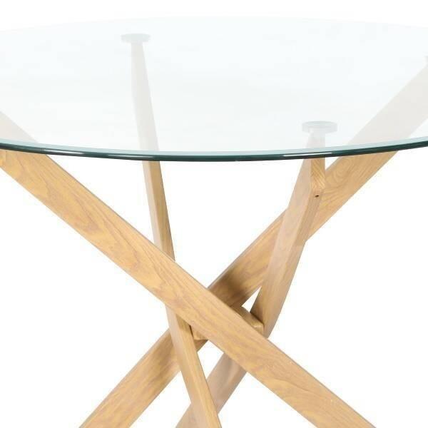 MESA COMEDOR MOD. DELIA PATA MADERA - Imagen 2