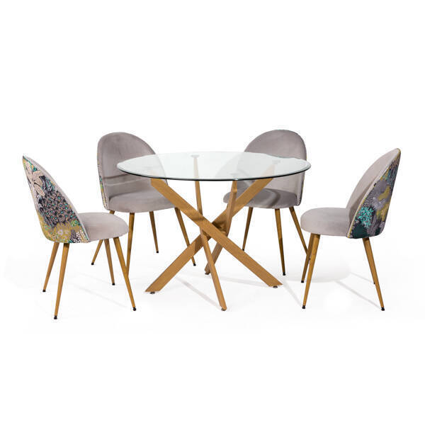 MESA COMEDOR MOD. DELIA PATA MADERA - Imagen 4