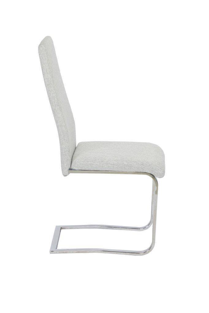 SILLA MOD. KAMIL TELA C/ GRIS CLARO SE SIRVE EN CAJA DE 4 UDS - Imagen 3