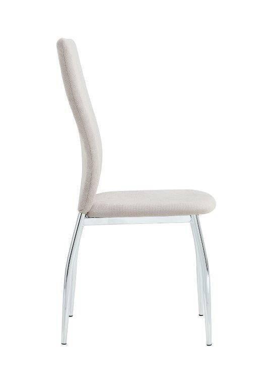 SILLA MOD. ROXANA TELA C/ BEIGE CLARO (NUEVA TELA) SE SIRVE EN CAJAS DE 6 UDS - Imagen 3