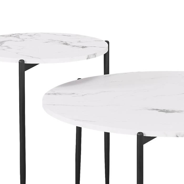 MESA CENTRO MOD. EVEROL C/ MARMOL BLANCO - Imagen 2