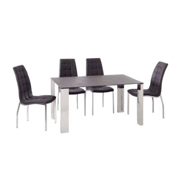 SILLA MOD. MALVA TELA GRIS CAJA 4 UDS - Imagen 4