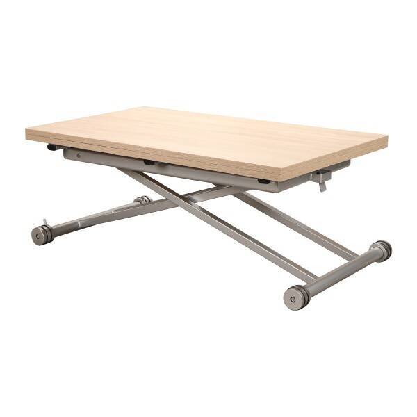 MESA CENTRO EXT. ELEVABLE MOD. CONTE C/ ROBLE - Imagen 2