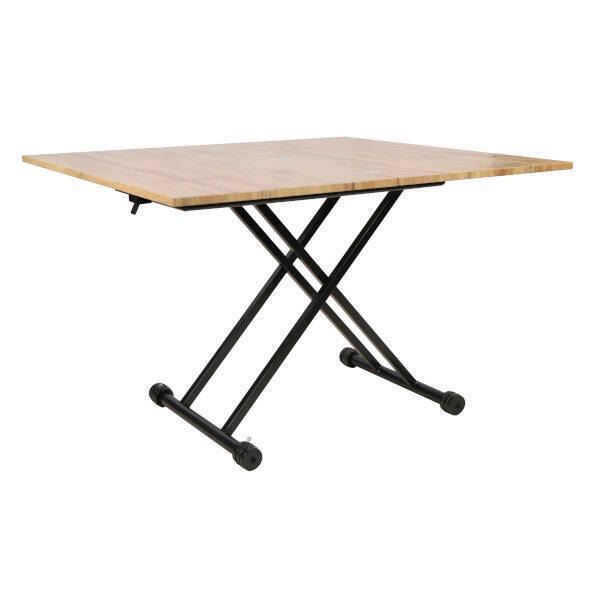MESA CENTRO EXT. ELEVABLE MOD. ESKEL PATA NEGRA MATE - TAPA C/ ROBLE - Imagen 6