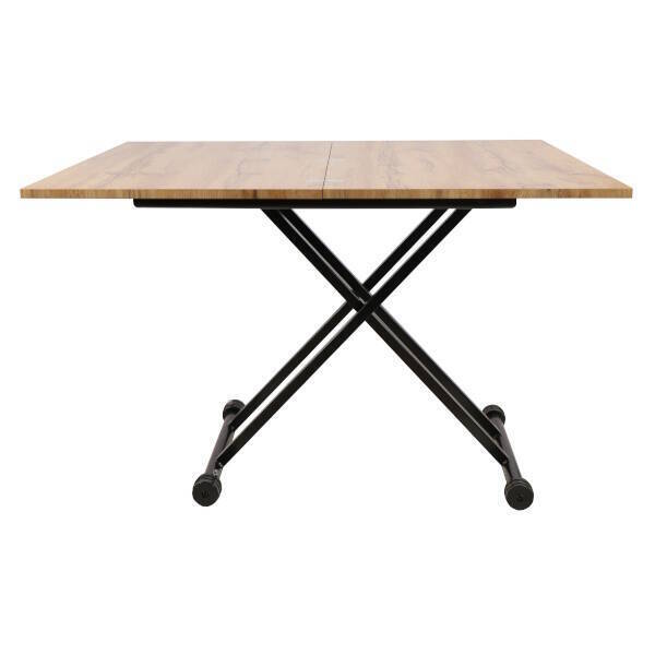 MESA CENTRO EXT. ELEVABLE MOD. ESKEL PATA NEGRA MATE - TAPA C/ ROBLE - Imagen 7