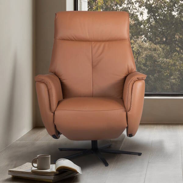 SILLON MOD. GATLIN PIEL C/ CAMEL GIRATORIO Y RELAX ELECTRICO - Imagen 3