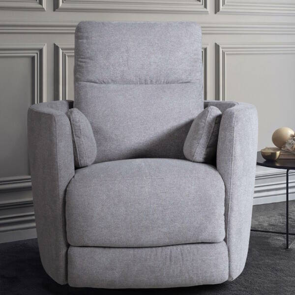 SILLON MOD. MEI TELA C/ GRIS GIRATORIO Y RELAX MANUAL COJINES INCLUIDOS - Imagen 3