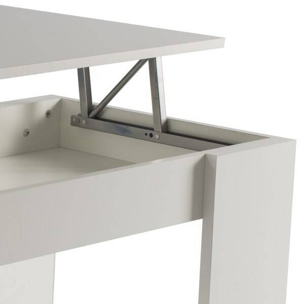 MESA CENTRO ELEVABLE MOD. PETRA BLANCO - Imagen 2