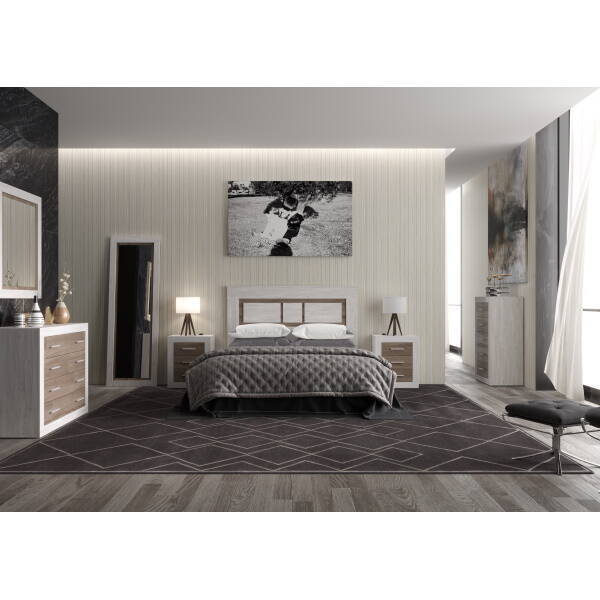 ESPEJO MOD. APOLO 90*75 BLANCO ARTIC/TRUFA - Imagen 3