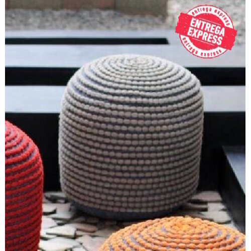 POUF MOD. ROCOCCO C/ GRIS