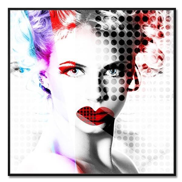 CUADRO 3 PIEZAS 60*60 MUJERES POP ART - Imagen 2