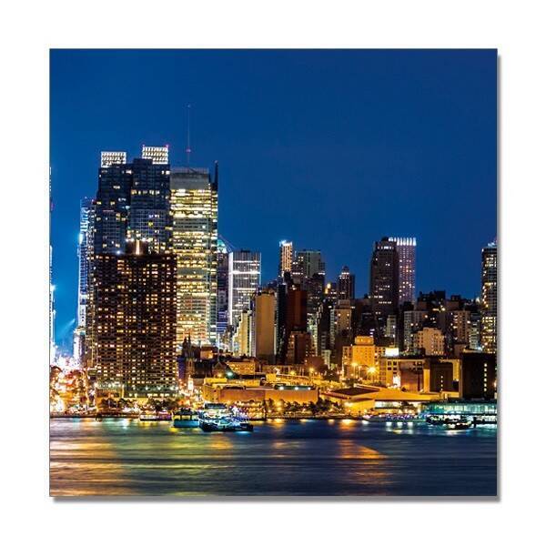 CUADRO 3 PIEZAS 60*60 NOCHE EN MANHATTAN - Imagen 3