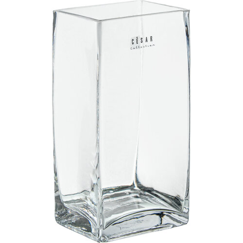 JARRÓN CRISTAL TRANSPARENTEPIE