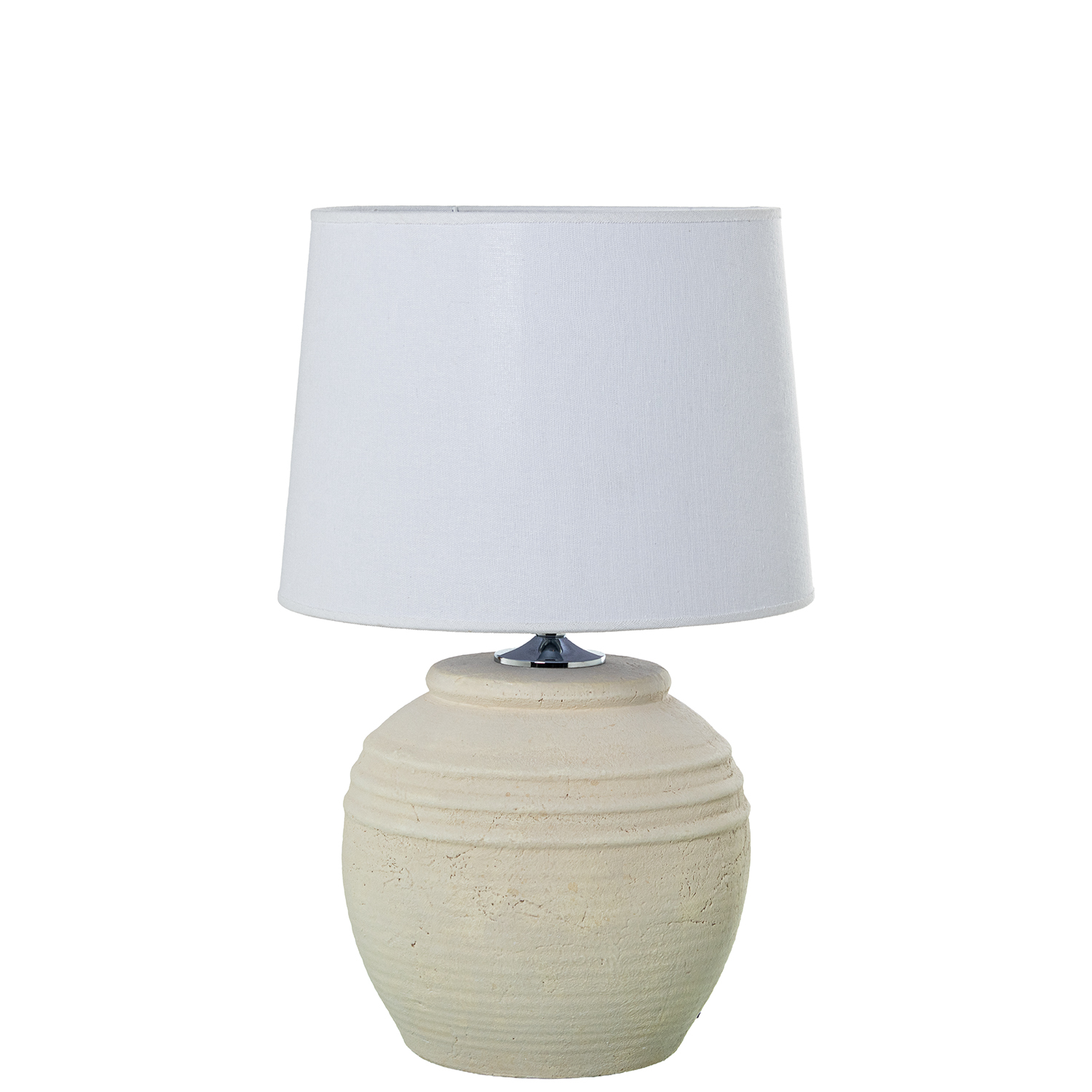 LÁMPARA SOBREMESA CERÁMICA CREMA +97761 1XE27 MAX.40W NO INC