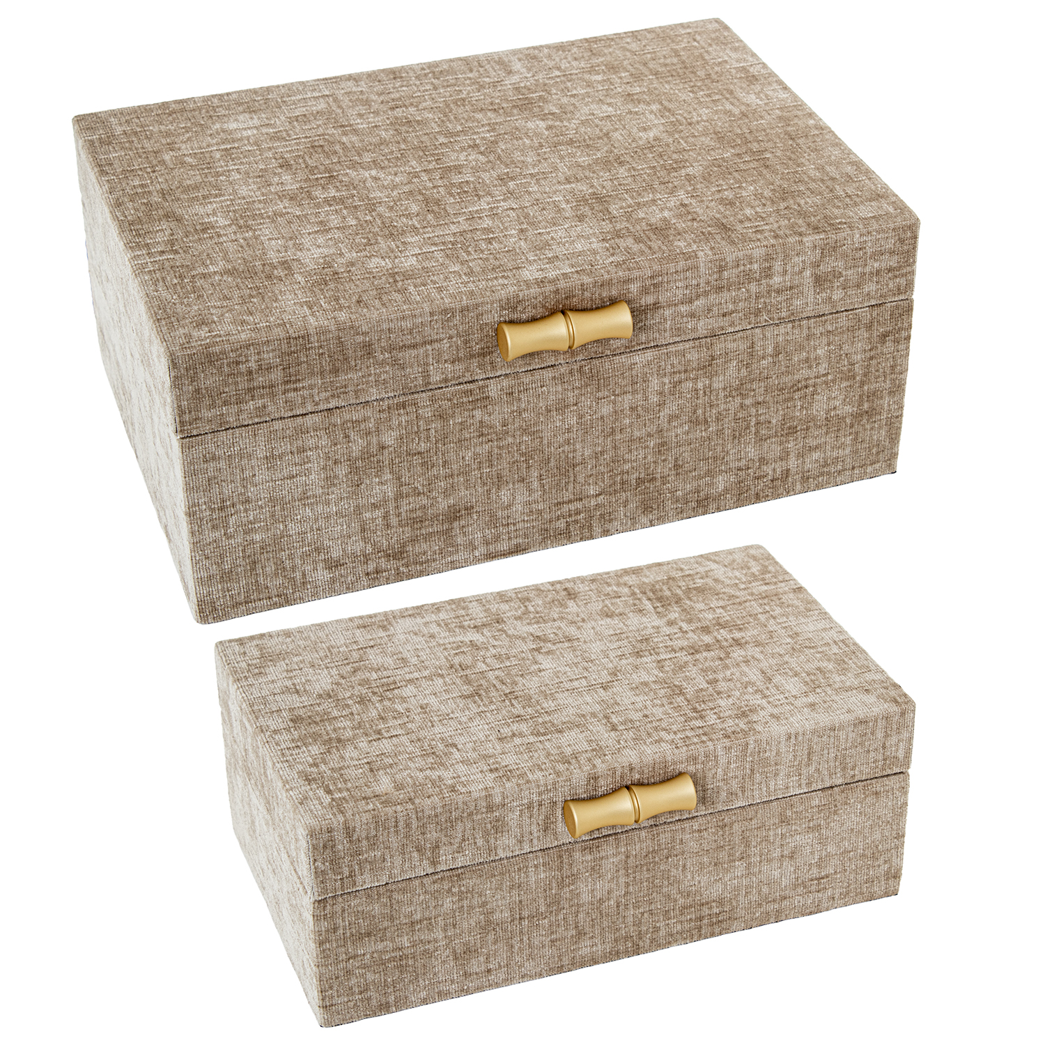 SET 2 JOYEROS TERCIOPELO COLORMADERA DM