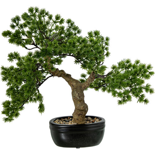 BONSAI ARTIFICIAL PINO 36CM PE+PVC C/MACETA CERÁMICA