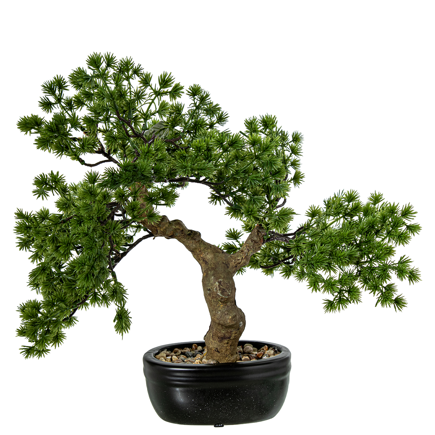 BONSAI ARTIFICIAL PINO 36CM PE+PVC C/MACETA CERÁMICA