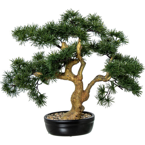 BONSAI ARTIFICIAL PINO 48CM PE+PVC C/MACETA CERÁMICA