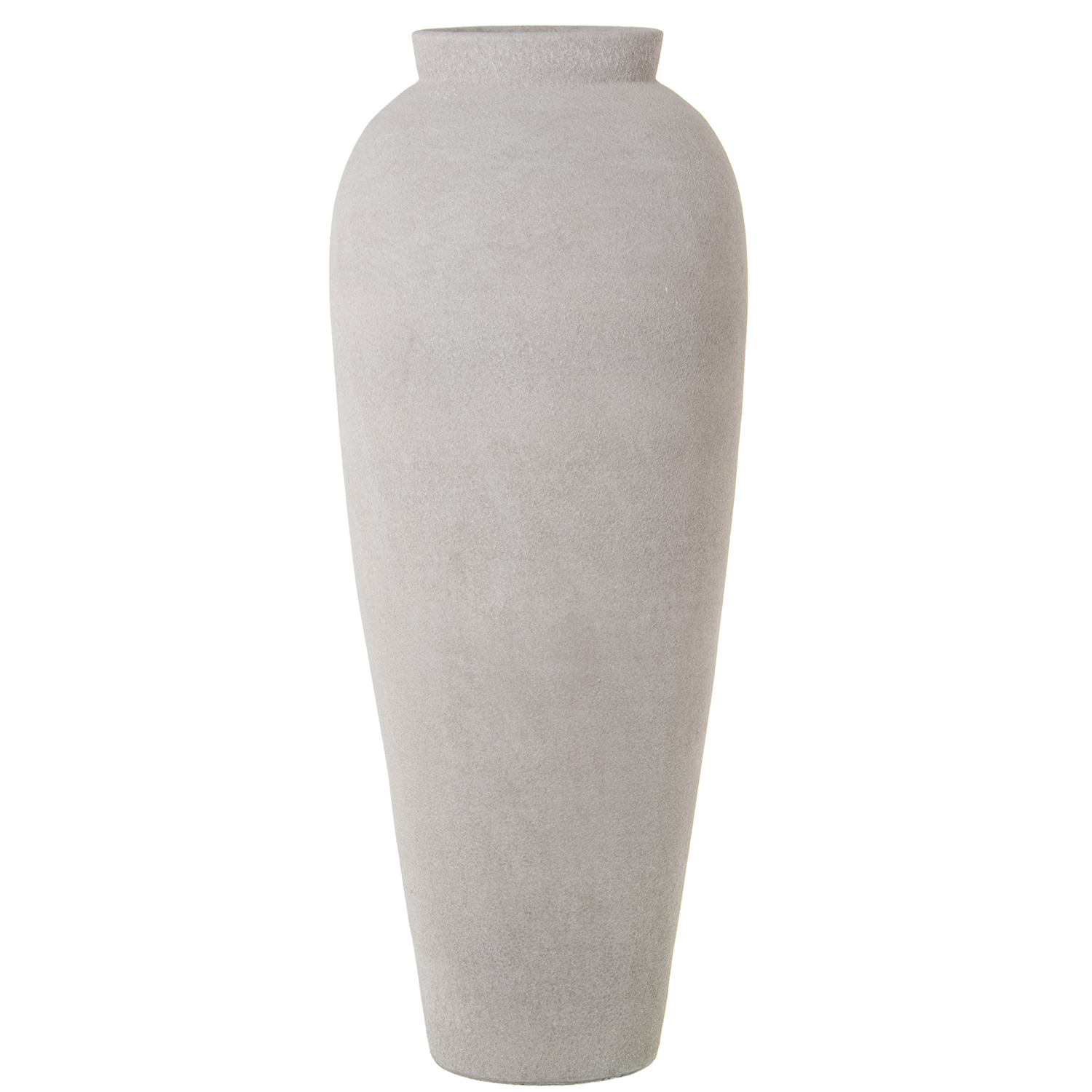 JARRON CERAMICA 80CM BLANCO ARENA