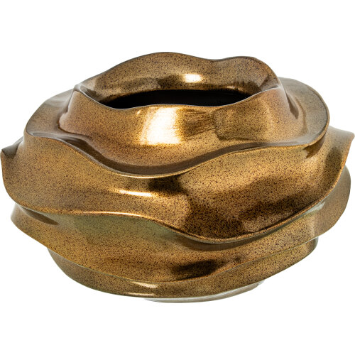 CENTRO CERÁMICA ø45CM DORADO CCUERO