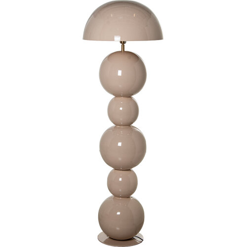 LÁMPARA DE PIE METAL BEIGE BRIORADO